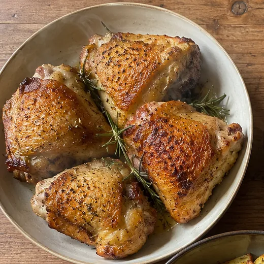 Muslos de pollo crujientes